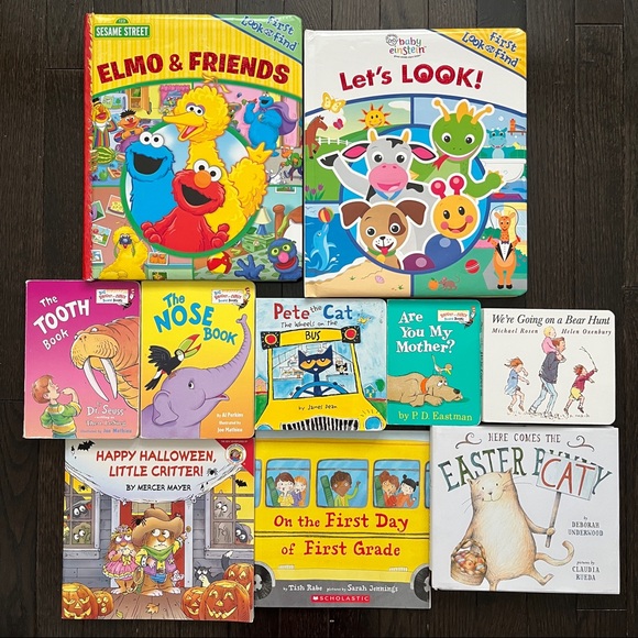 Bundle 10 Children’s Books + BONUS Baby Einstein Floor Puzzle - Picture 1 of 5